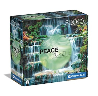 Clementoni 35117 Peace Puzzle The Flow Jigsaw Puzzle 500 Pieces Made in Italy Jigsaw Puzzle for Adults