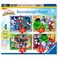 Ravensburger Spidey and His Amazing Friends Marvel Puzzle Set 4 Puzzles 12 16 20 24 Pieces Childrens Puzzle for 3 Years 70x50cm