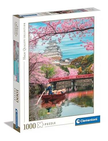 Clementoni CollectionHimeji Castle in Spring1000 PiecesPuzzle Vertical Fun for Adults Made in Italy Multicoloured 39819