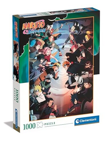 Clementoni Naruto Shippuden Shippuden1000 Pieces Vertical Fun for Adults Manga Anime Made in Italy Multicoloured 39834