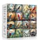 PICKFORU Stained Glass Puzzles for Adults 1000 Pieces Bird Puzzles for Adults Flower with Cardinal Bird Parrot Hummingbird Impossible Hard Challenging Jigsaw Puzzles