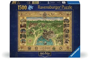 Ravensburger Harry Potter Hogwarts Map 1500 Piece Jigsaw Puzzle for Adults 12000720 Handcrafted Tooling Made in Germany Every Piece Fits Together Perfectly