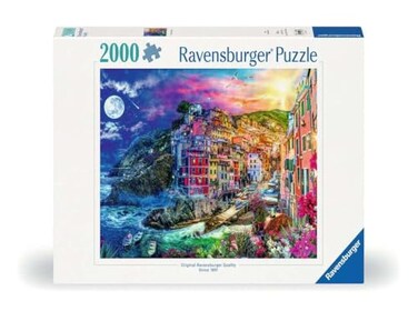 Ravensburger Cinque Terre 2000 Piece Jigsaw Puzzle Featuring The Stunning Seaside Town in Italy Beautiful Vibrant Image Frameable Premium Quality Puzzles for Adults