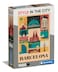Clementoni Style in The City Barcelona 1000 Pieces City Puzzle Author Illustrations Vertical Fun for Adults Made in Italy Multicoloured 39847