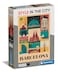 Clementoni Style in The City Barcelona 1000 Pieces City Puzzle Author Illustrations Vertical Fun for Adults Made in Italy Multicoloured 39847