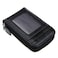 DEEZOMO RFID Blocking Genuine Leather Mini Credit Card Case Organizer Compact Wallet with ID Window Black