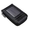 DEEZOMO RFID Blocking Genuine Leather Mini Credit Card Case Organizer Compact Wallet with ID Window Black