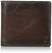 Frye mens Logan Antique Pull Up Billfold Leather wallets Dark Brown One Size US