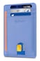 Buffway Slim Minimalist Front Pocket RFID Blocking Leather Wallets for Men and Women Sand Wathet Blue