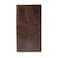 Fossil Mens Wallet Derrick Leather Executive Checkbook Wallet Dark Brown