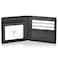 HISCOW Mens Full Grain Leather Wallet Slim Bifold with 2 Bill Compartments TaptoPay Friendly NonRFID Durable Pebble Grain with ID Window Black