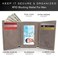 Stealth Mode Trifold Leather Wallet for Men with RFID Blocking Grey