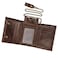 PINKPIN Mens Wallets with Chains Genuine Leather Trifold Wallet RFID Blocking AntiTheft Chain for Biker Motorcycle Coffee