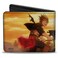 Buckle-Down BuckleDown Crunchyroll Wallet Bifold Black Clover Asta Holding Demon Slayer Swowd and Yami Scene Vegan Leather
