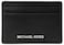 Michael Kors Jet Set Card Holder SilverTone HardwareBlack
