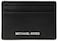Michael Kors Jet Set Card Holder SilverTone HardwareBlack