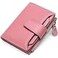 FALAN MULE Womens Genuine Leather Wallet Compact Size RFID Blocking 14 Slots 2 Zippered Pockets 2 Bill Compartments Includes Coin Pouch Card Holders AYLichee Pink