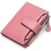 FALAN MULE Womens Genuine Leather Wallet Compact Size RFID Blocking 14 Slots 2 Zippered Pockets 2 Bill Compartments Includes Coin Pouch Card Holders AYLichee Pink