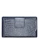 Anuschka Womens Original HandPainted Genuine Leather RFID Blocking Organizer Wallet Croco Embossed Silver Gray