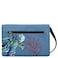 Anna by Anuschka Hand Painted Womens Genuine Leather Organizer Wallet On a StringTurtle Reef Sapphire