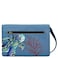 Anna by Anuschka Hand Painted Womens Genuine Leather Organizer Wallet On a StringTurtle Reef Sapphire