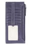Frye Womens Melissa Snap Card Wallet Eggplant One Size