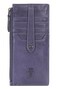 Frye Womens Melissa Snap Card Wallet Eggplant One Size