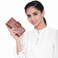 Fossil Womens Wallet Logan Leather Wallet RFID Blocking Tab Clutch Brown