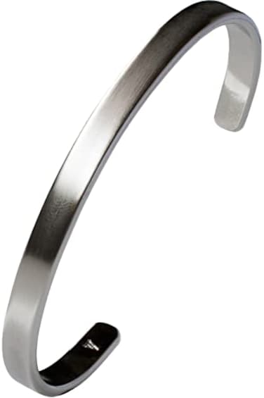 TAVARAT Cuff Bracelet for men bangle for Men Silver Tps136svs