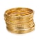 RINTOLER 12Pcs Gold Bangles for Women Multi Layer Stackable Textured Gold Bracelets Boho Jewelrys Set