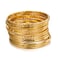 RINTOLER 12Pcs Gold Bangles for Women Multi Layer Stackable Textured Gold Bracelets Boho Jewelrys Set