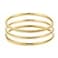 Kainier 3mm 14K Gold Plated Bangle Bracelets 3mm Elegant Thin Round Bangles for Women Stackable Solid Bracelets Sets Ideal Gift for Love Gold B 80 Inches