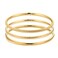 Kainier 3mm 14K Gold Plated Bangle Bracelets 3mm Elegant Thin Round Bangles for Women Stackable Solid Bracelets Sets Ideal Gift for Love Gold B 80 Inches