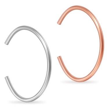 Quelay 2 Pcs Copper Zinc Bracelets Solid Pure Copper Zinc Pharaoh Bracelet Egyptian Tuning Calibration Bangle Hand Crafted Adjustable Bangle Gift for Men WomenClassic Style