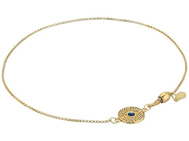 Alex and Ani Evil Eye Crystal Pull Chain Bracelet