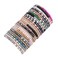WAINIS 2728Pcs Delicate Boho Beaded Bracelet Multi Layer Versatile Statement Bracelets Stackable stretch Cuff Sparkly Glass Crystal Beads bracelets