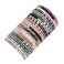 WAINIS 2728Pcs Delicate Boho Beaded Bracelet Multi Layer Versatile Statement Bracelets Stackable stretch Cuff Sparkly Glass Crystal Beads bracelets