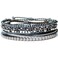 Mezcla Vida Waterproof Rope String Beaded Bracelets Set of 5 Stackable Bracelets For womens bracelets trendy pack Mixed Grey