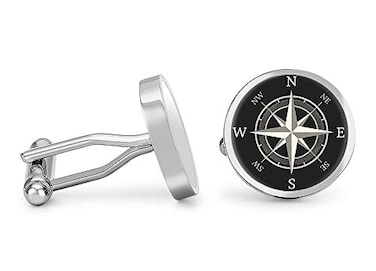 Oakmont Cufflinks Compass Cufflinks Nautical Map Cuff Links
