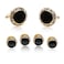 Cuff-Daddy Enamel and CZ Formal Set
