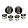 Cuff-Daddy CuffDaddy Striped Diamond Dust Formal Set with Presentation Box MADE IN USA