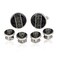 Cuff-Daddy CuffDaddy Striped Diamond Dust Formal Set with Presentation Box MADE IN USA
