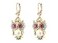 Betsey Johnson Pearl Critters Owl Drop Earrings Pearl One Size