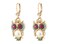 Betsey Johnson Pearl Critters Owl Drop Earrings Pearl One Size
