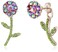 Betsey Johnson Flower Front Back EarringsJackets