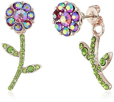 Betsey Johnson Flower Front Back EarringsJackets