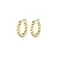 gorjana Crew Hoops 1316 18k GoldPlated Brass Elegant Twisted Design Stainless Steel Post Hinge Closure Lightweight and Versatile Daily Earring Wear