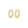 gorjana Crew Hoops 1316 18k GoldPlated Brass Elegant Twisted Design Stainless Steel Post Hinge Closure Lightweight and Versatile Daily Earring Wear