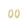 gorjana Crew Hoops 1316 18k GoldPlated Brass Elegant Twisted Design Stainless Steel Post Hinge Closure Lightweight and Versatile Daily Earring Wear