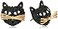 Betsey Johnson Pave Cat Stud Earring